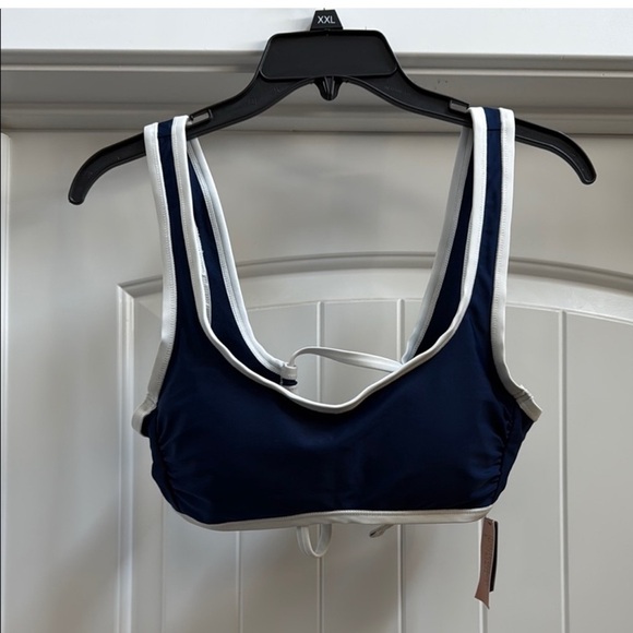 Shade & Shore Other - Shade & Shore l Blue and White Bikini Top l Size:M